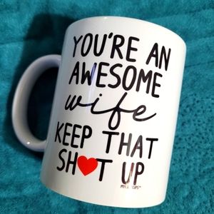 Awesome Wife Coffee Mug - Glass 11 ounce